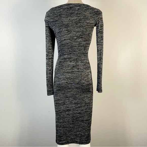 ❤️ Wilfred Free Charcoal Long Sleeve Dress XXS - Picture 3 of 13
